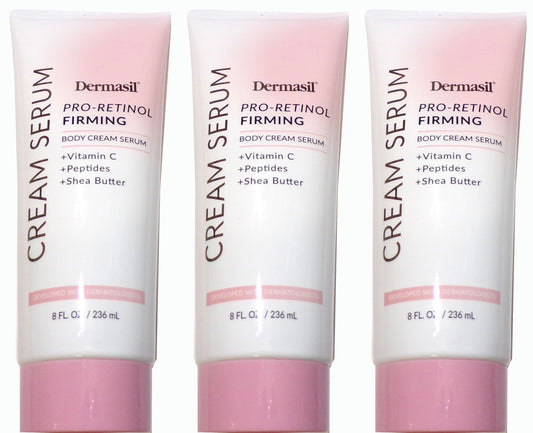 Dermasil Pro-Retinol Firming Body Cream Serum 3-Pack, 8 fl. oz. each