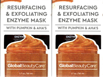 Resurfacing & Exfoliating Enzyme with pumpkin & AHa's 1,7fl oz 50ml (Set of 2 Pack)