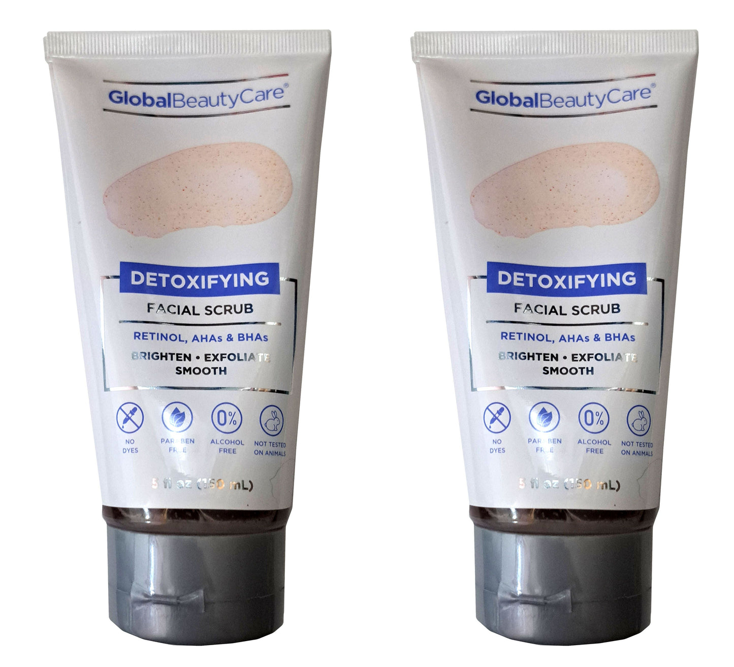 Global Beauty Care - Detoxifying Facial Scrub - Retinol, AHAs & BHAs Brighten Set