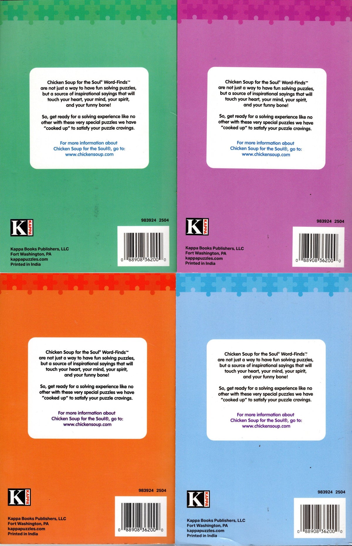 Chicken Soup for the Soul Inspirational Word-Finds Vol 298, 299, 300,301