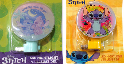 Disney Stitch Night Light Children's Kid's Bedroom (Set of 2)