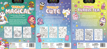 Kaleidoscope Coloring Book - Totally Magical, Cute & Bubble Tea (Set of 3 Books)
