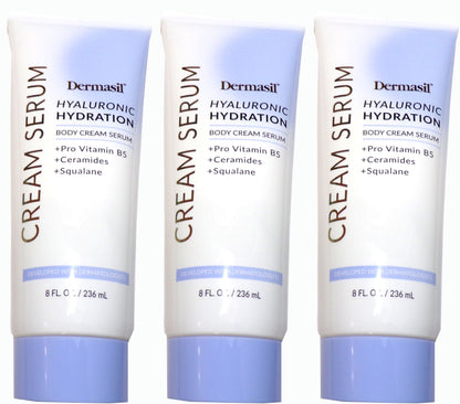 Dermasil Hyaluronic Hydration Body Cream Serum 3-Pack, 8 fl. oz. each