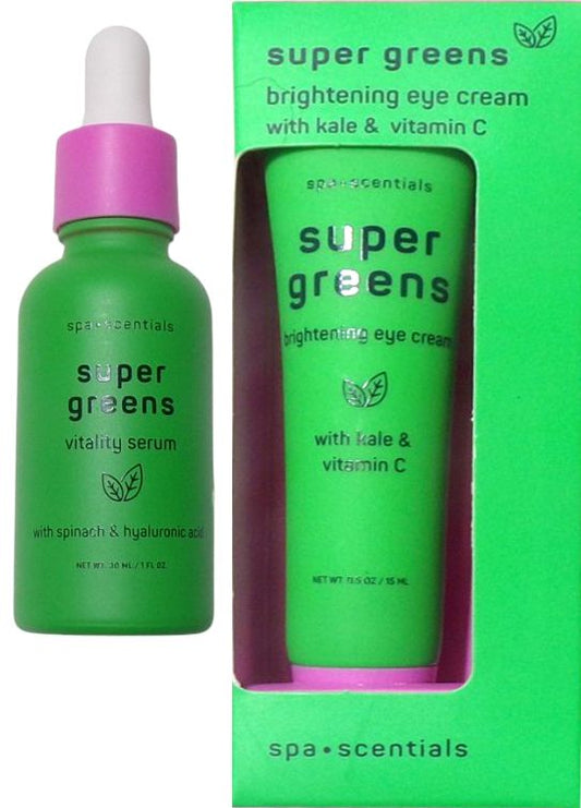 Spa Scentials Super Green Vitality Vitamin And Eye Cream Bundle (Set)