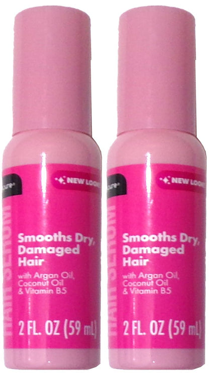 B Pure NEW Hair, Smooths Dry & Damaged Hair! 2 Fl Oz. (Set of 2)