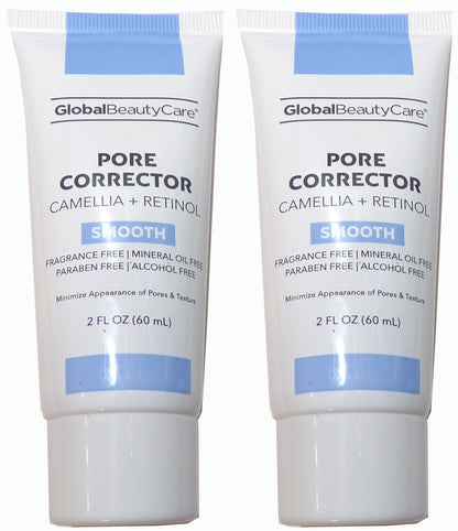 Global Beauty Care Camellia + Retinol Pore Corrector Smooth 2-Pack, 2 fl. oz.