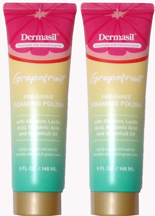 Dermasil Grapefruit Pre-Shave Foaming Polish 5fl oz (Set of 2)