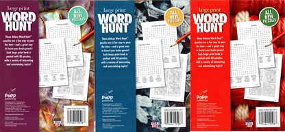 Large Print Word Hunt - All New Puzzles - Sharpen Your Memory - Vol.157,158,159