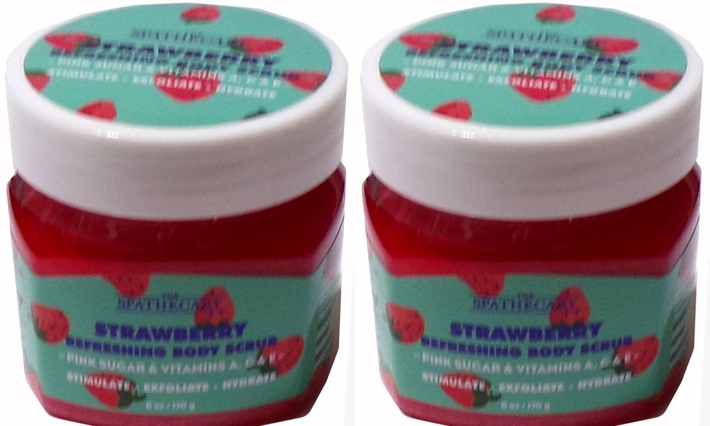 The Spathecary Strawberry Refreshing Body Scrub Pink Sugar & Vitamins A, C & E