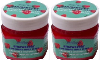 The Spathecary Strawberry Refreshing Body Scrub Pink Sugar & Vitamins A, C & E