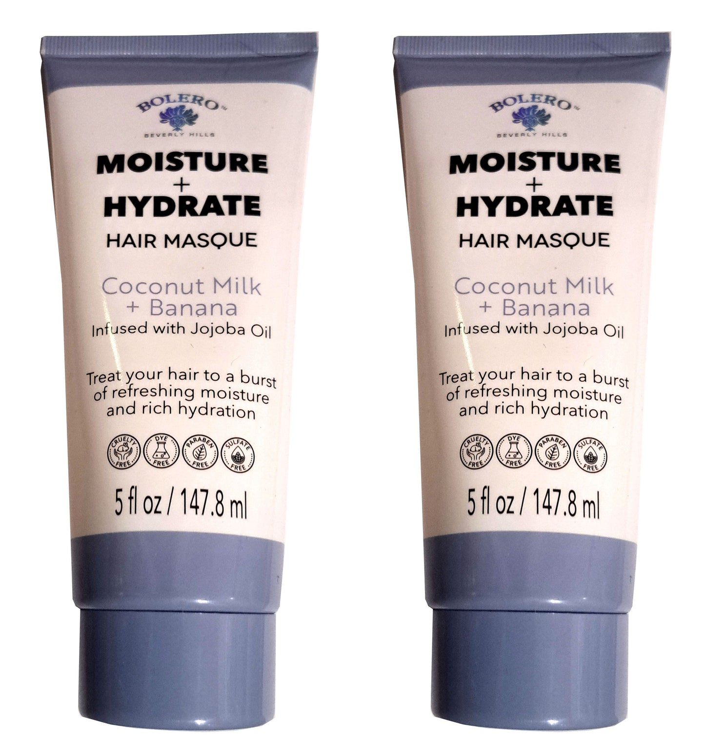 Moisture + Hydrate Hair Masque Coconut Milk + Banana Infused with Jojoba Oil Set