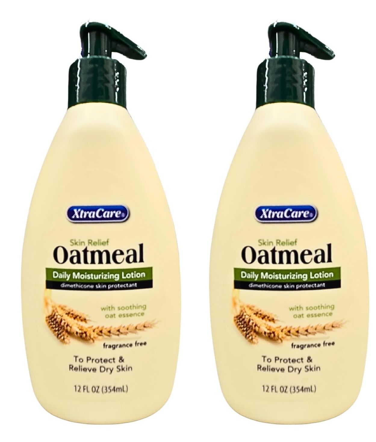 XtraCar.e Oatmeal Daily Moisturizing Lotion, Fragrance Free, Skin Relief for Dry