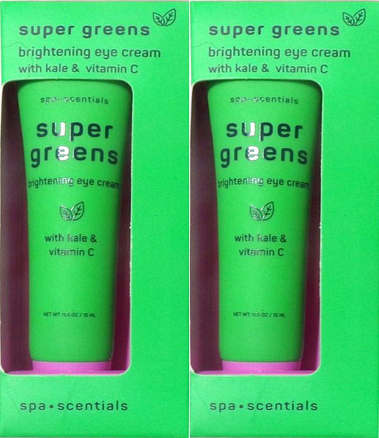 Spa Scentials Super Green Brightening Eye Cream + Vitamin C (Set of 2)