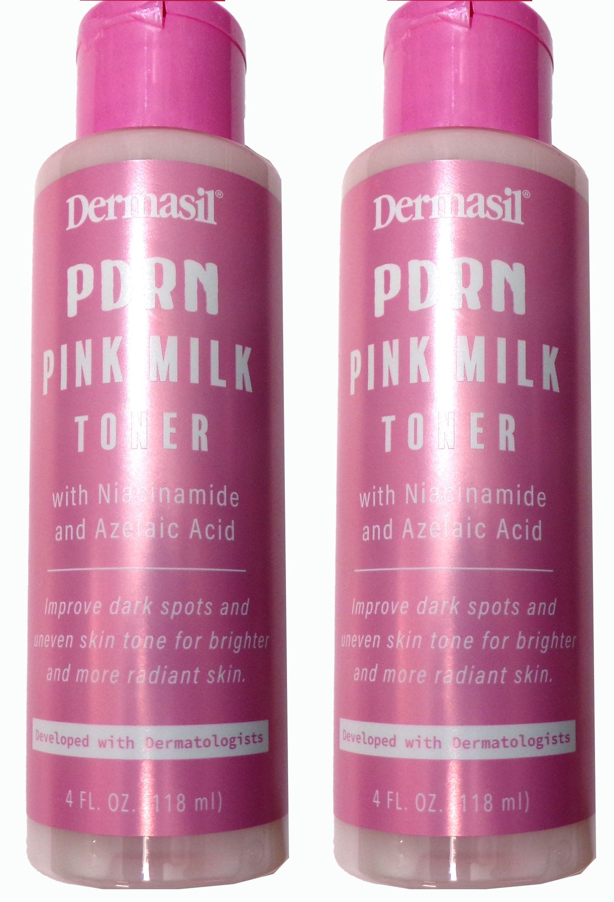 Dermasil PDRN Pink Milk Toner with Niacinamide and Azelaic Acid 2-Pack, 8 fl. oz