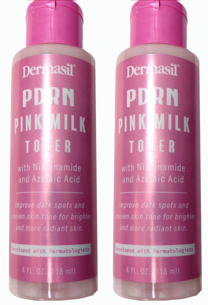 Dermasil PDRN Pink Milk Toner with Niacinamide and Azelaic Acid 2-Pack, 8 fl. oz