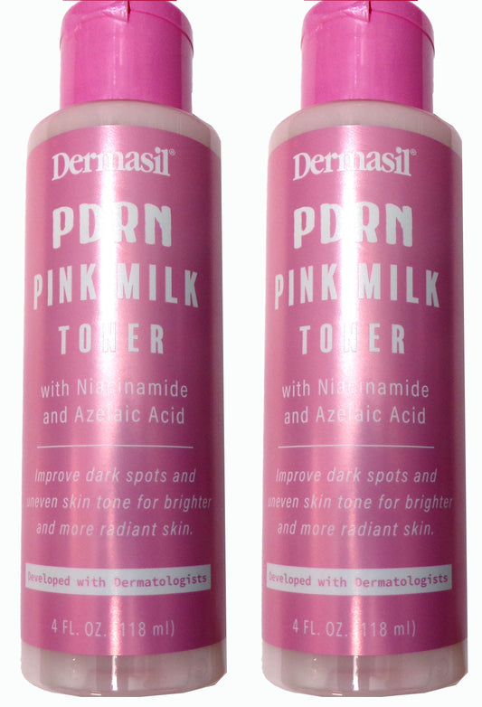 Dermasil PDRN Pink Milk Toner with Niacinamide and Azelaic Acid 2-Pack, 8 fl. oz