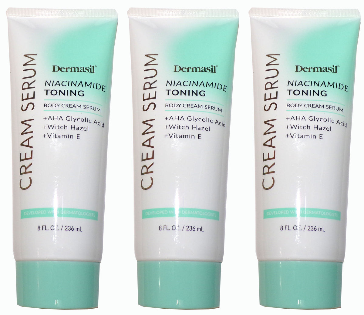 Dermasil Niacinamide Toning Body Cream Serum 3-Pack, 8 fl. oz. each