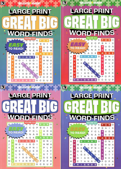 Large Print Great Big Crosswords (All New Puzzles) - Vol.232.233.234.