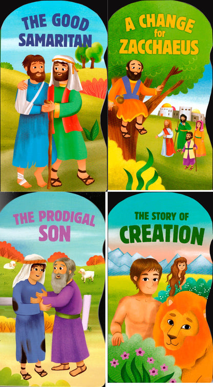 A Change for Zacchaeus, The Prodigal Son, The Story of Creation, The Good Samaritan - Book Set