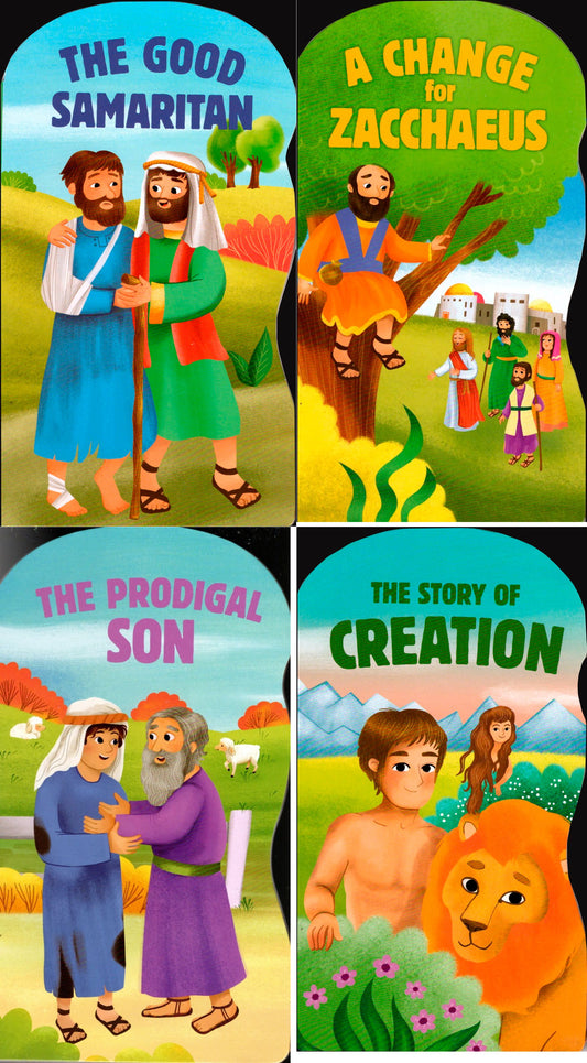 A Change for Zacchaeus, The Prodigal Son, The Story of Creation, The Good Samaritan - Book Set