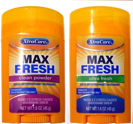 Extra Care Antiperspirant Deodorant Max Fresh Clean Powder & Fresh Clean
