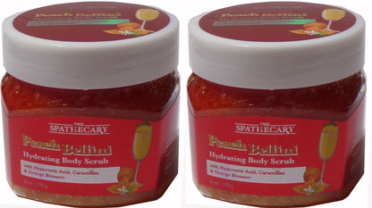 The Spathecary Peach Bellini Hydrating Body Scrub 6oz/170g (Set of 2)