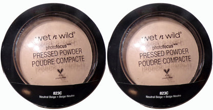 Wet n Wild Photo Focus Pressed Powder - 823C Neutral Beige (Set of 2)