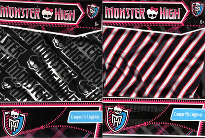Monster High Creeper Pic Kids Leggings Size 6-10 (lines &Monster High) Set