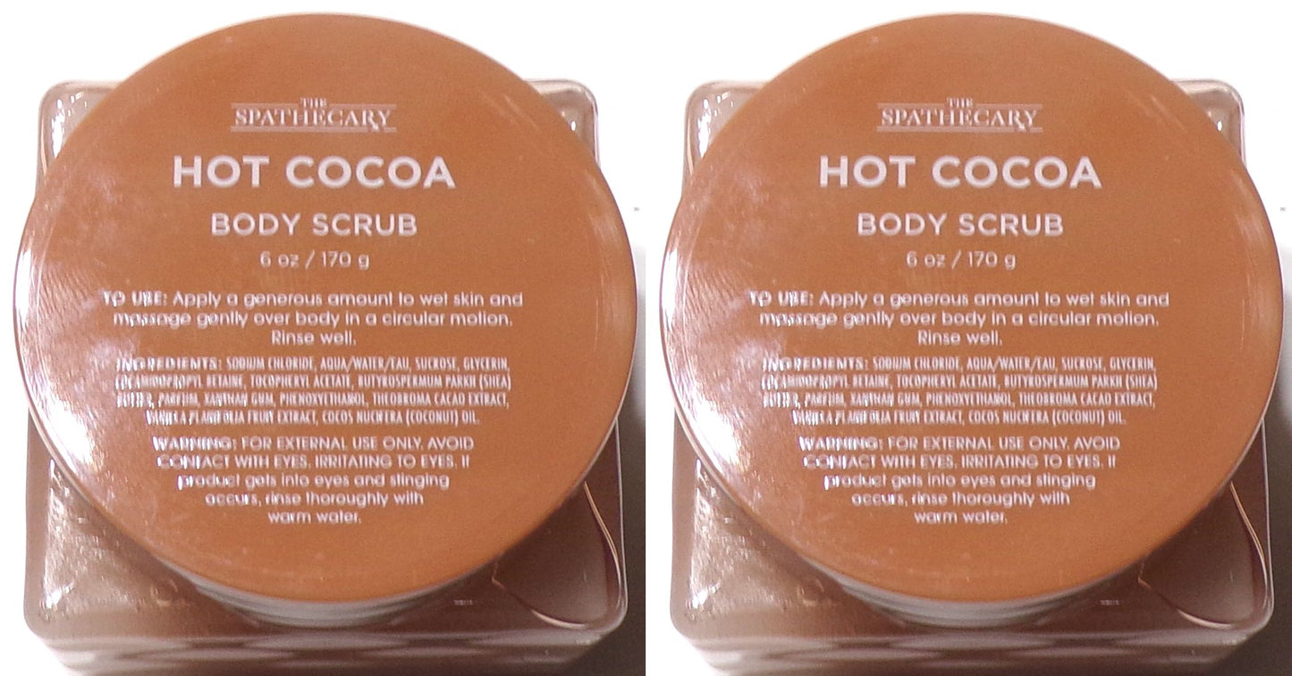 The Spathecary Hot Cocoa Body Scrub 6oz (Set of 2)
