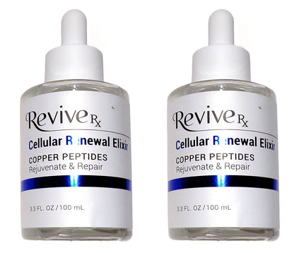 Revive Rx Cellular Renewal Elixir Copper Peptides Rejuvenate (Set of 2)