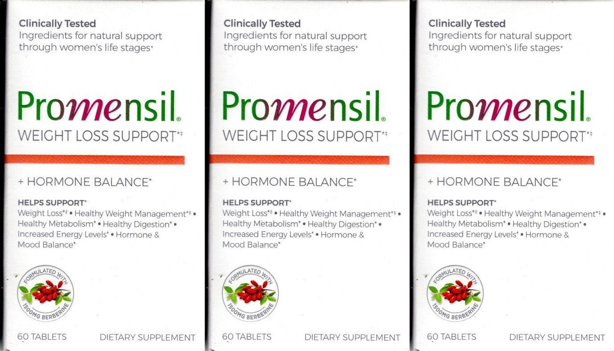 Promensil Weight Loss Support + Hormone Balance Dietary Supplement (Set of 3)