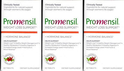 Promensil Weight Loss Support + Hormone Balance Dietary Supplement (Set of 3)