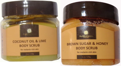 Rich Radiance Coconut Oil & Lime Body Scrub (Set of 2)