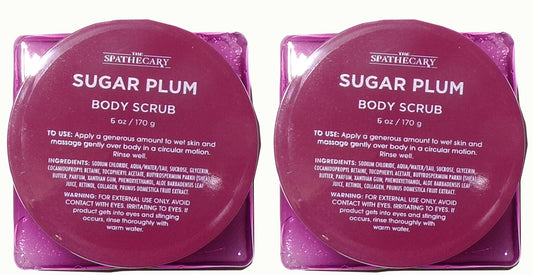 The Spathecary Sugar Plum Body Scrub 6oz (Set of 2)