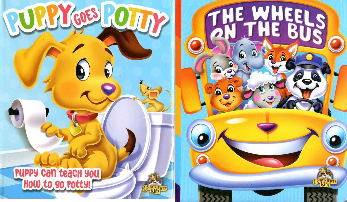 The Wheels on the Bus & Puppy Goes Potty - Tales Book (Set of 2)