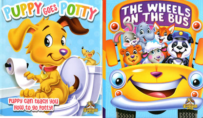 The Wheels on the Bus & Puppy Goes Potty - Tales Book (Set of 2)