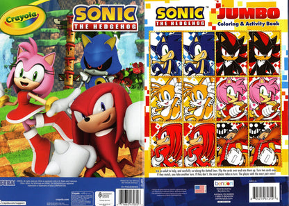Sonic the Hedgehog Coloring Book Set: Crayola 64-Page Coloring Book and Bendon