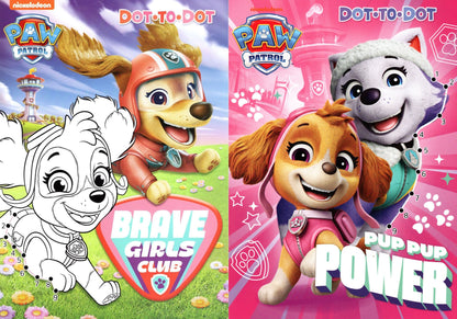 Paw Patrol - Dot to Dot - Brave Girls Club and Pup Pup Power - Coloring & Activity Books