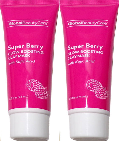 Global Beauty Care Super Berry Glow-Boosting Clay Mask 2.5 Fl (Set of 2)