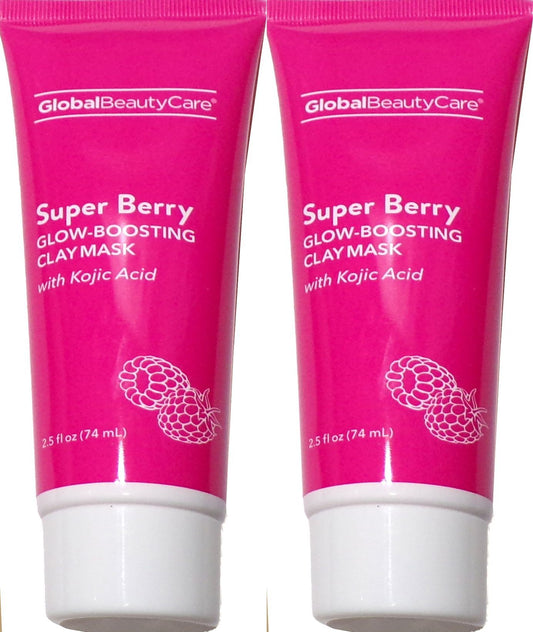 Global Beauty Care Super Berry Glow-Boosting Clay Mask 2.5 Fl (Set of 2)