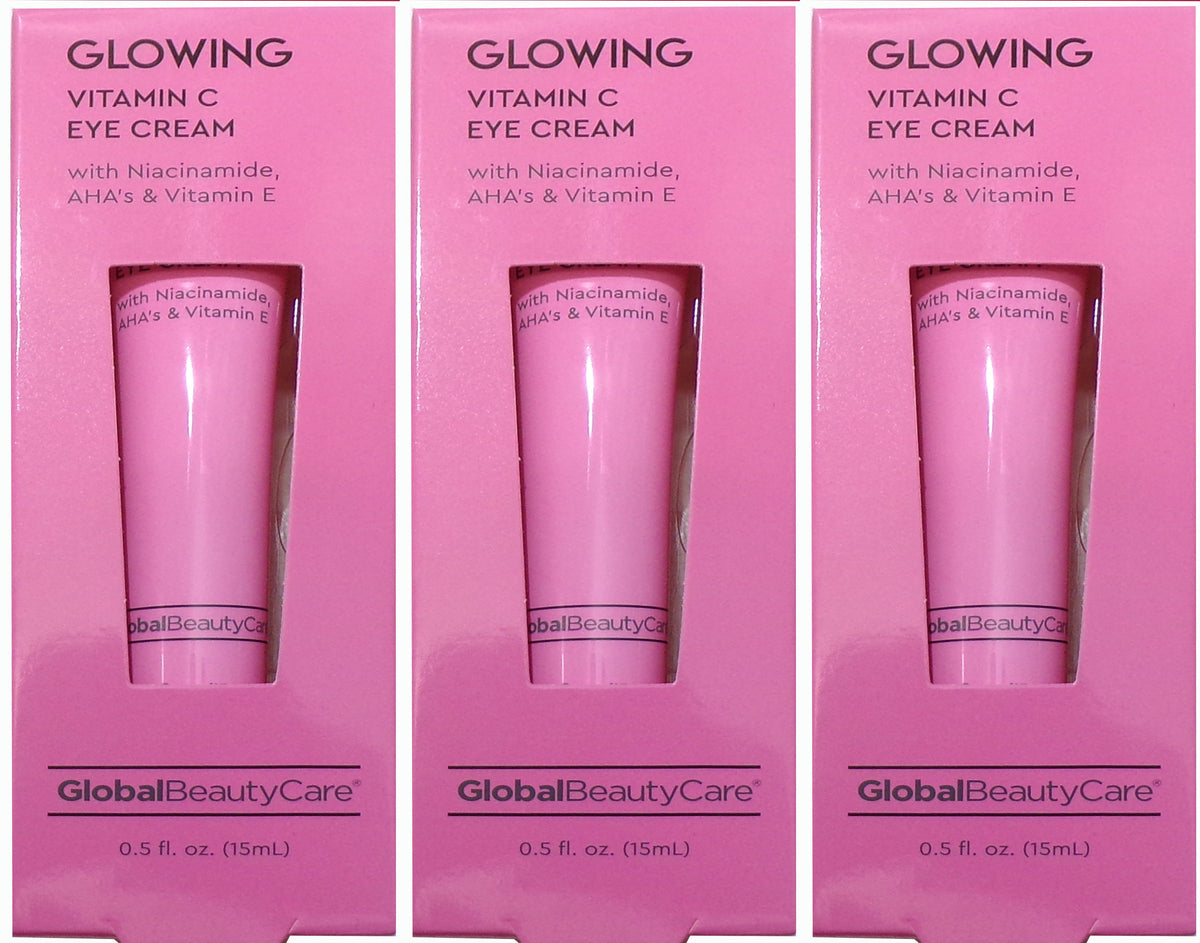 Global Beauty Care Glowing Vitamin C Eye Cream 3-Pack, 0,5 fl oz
