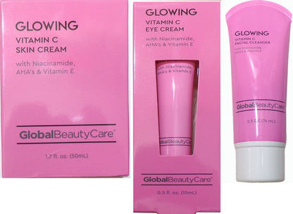 Global Beauty Care - Glowing Vitamin C Skin Cream, Eye Cream, Serum