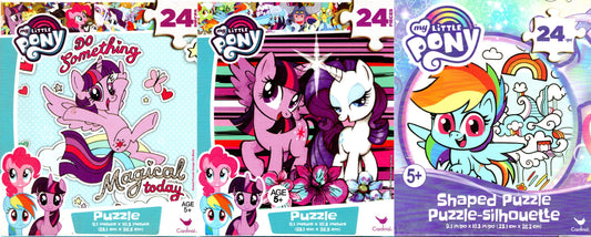 My Little Pony - 24 Shaped Jigsaw Puzzle (Set of 3)