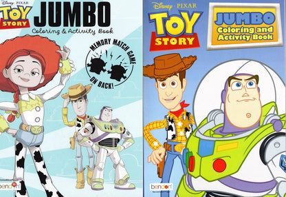 Disney Pixar Toy Story Jumbo Coloring & Activity Book Set - 2-Pack Collection