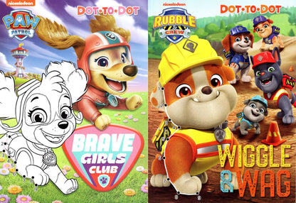 Nickelodeon PAW Patrol & Rubble & Crew Dot-To-Dot Activity Book Set - 2-Pack
