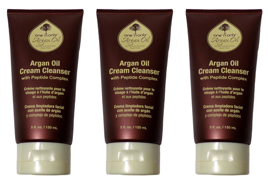 One 'N Only Argan Oil Cream Cleanser Removes Residual Makeup 5 oz (Set of 3)