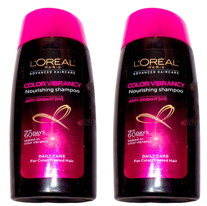LOREAL Color Vibrancy Nourishing Shampoo 3 oz (Set of 2)