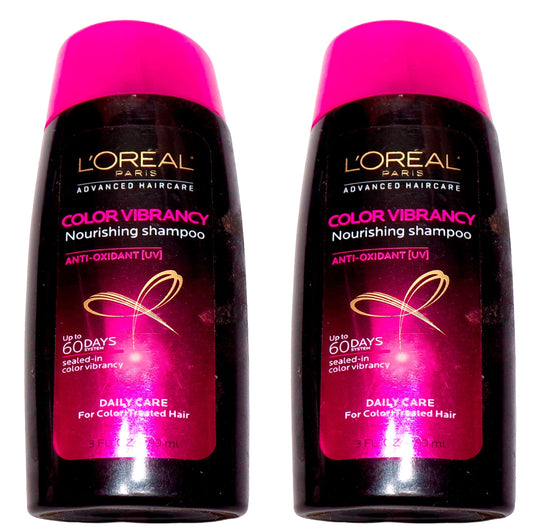 LOREAL Color Vibrancy Nourishing Shampoo 3 oz (Set of 2)