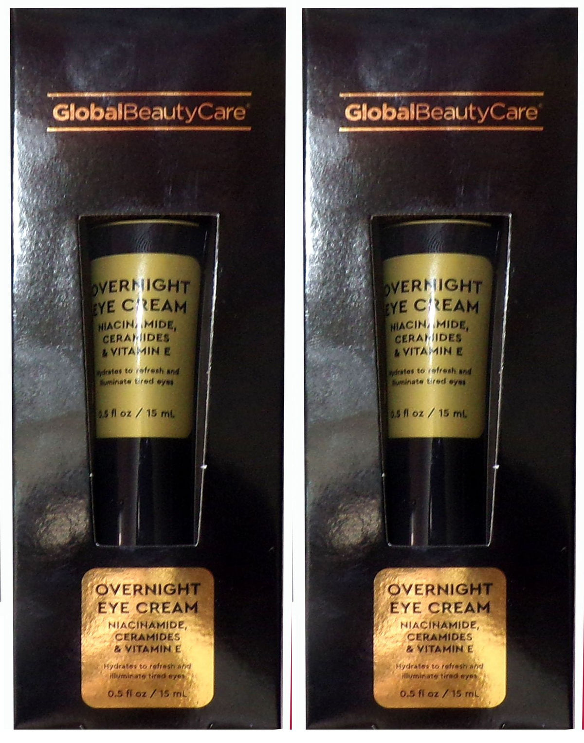 Global Beauty Care Overnight Eye Cream with Niacinamide, Ceramides & Vitamin E,