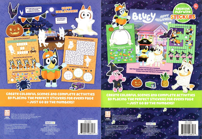 Stickertivity Bluey Happy Heelerween! & Spooky Surprise! - Coloring Books (Set )
